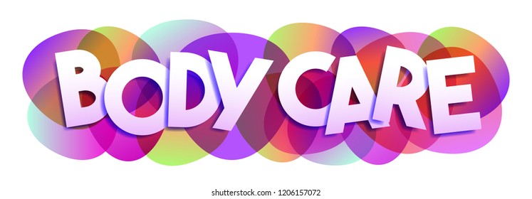 Body Care text vector design