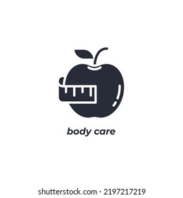 icono del vector de cuidado corporal. signo plano relleno para concepto móvil y diseño web. Símbolo, ilustración del logotipo. Gráficos vectoriales