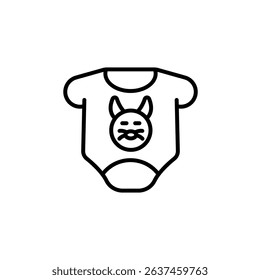 body clothes icons isolated on White Background. Flat style design