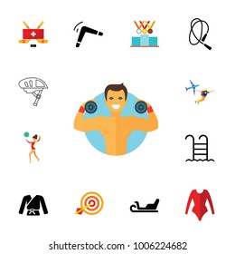Body conscious icon set