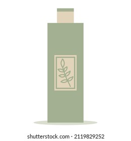 Body cream, cosmetics. Skincare attribute. Cosmetic tube for beauty and care. Flat style vector illustration.