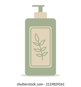 Body cream, cosmetics. Skincare attribute. Cosmetic tube for beauty and care. Flat style vector illustration.
