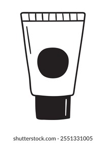 body cream hand drawn element icon