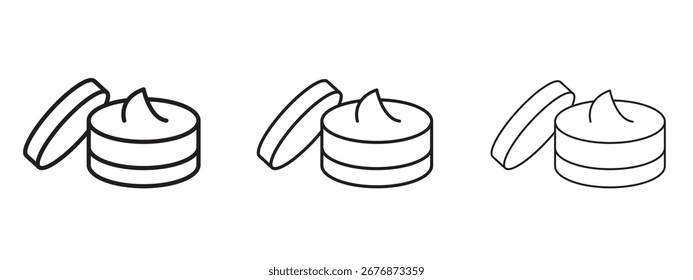 Icono de crema corporal. Ilustración de elemento simple. Puede ser utilizado para el Web y el móvil.
