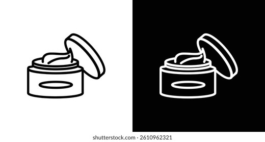 Body cream icon Vector isolated outline drawing.