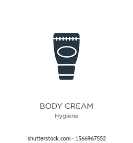 Body cream icon vector. Trendy flat body cream icon from hygiene collection isolated on white background. Vector illustration can be used for web and mobile graphic design, logo, eps10