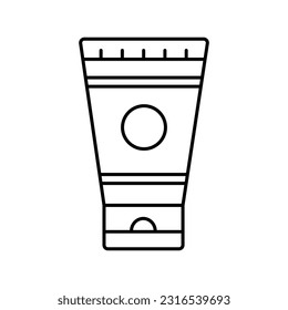 Body cream Outline Vector Icon that can easily edit or modify

