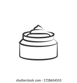 body cream vector icon lotion