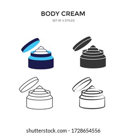 body cream vector icon lotion