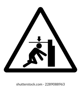 Body Crush Force From Above Symbol Sign, Vector Illustration, Isolate On White Background Label .EPS10