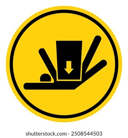 Body Crush Force From Above Symbol Sign, Vector Illustration, Isolate On White Background Label.EPS10