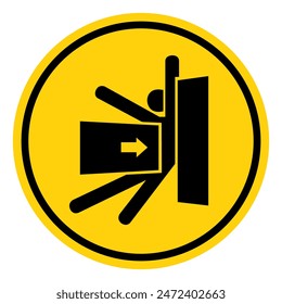 Body Crush Force From Side Symbol Sign, Vector Illustration, Isolate On White Background Label .EPS10