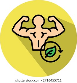 Ilustración vectorial isométrica Body Detox Icon