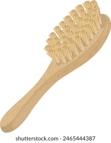 Body dry massage brush vector illustration for design. Cellulite cosmetic. Body care.