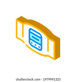 body electrical stimulator isometric icon vector. body electrical stimulator sign. isolated symbol illustration