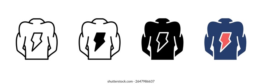 Body Energy icon sheet multiple style collection