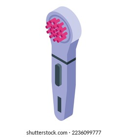 Icono del epilatador de cuerpo vector isométrico. Belleza cutánea. Pelea de cuidado