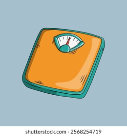 Body Fit Scale Analog Illustration