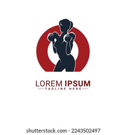 Body fitness logo vector illustration design 