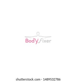 The body fixer logo design vector tempalte