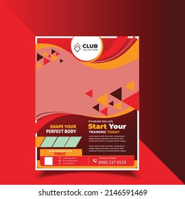 Body Gym or Fitness Flyer template