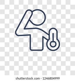 Body heat gain icon. Trendy Body heat gain logo concept on transparent background from sauna collection