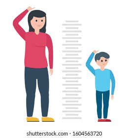 
Body height, height chart Vector Illustration icon which can be easily modified
