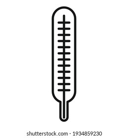 Body high temperature icon. Outline body high temperature vector icon for web design isolated on white background