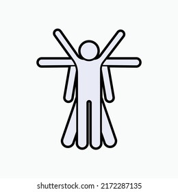 Body Icon. Anatomy Symbol - Vector.
