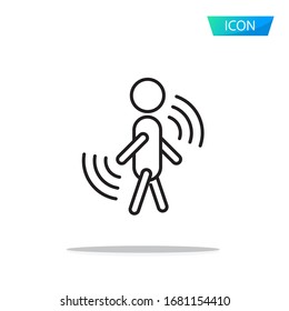 body icon isolated on white background.