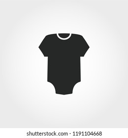 Body icon. Monochrome style design from baby things collection. UI. Pixel perfect simple pictogram body icon. Web design, apps, software, print usage.