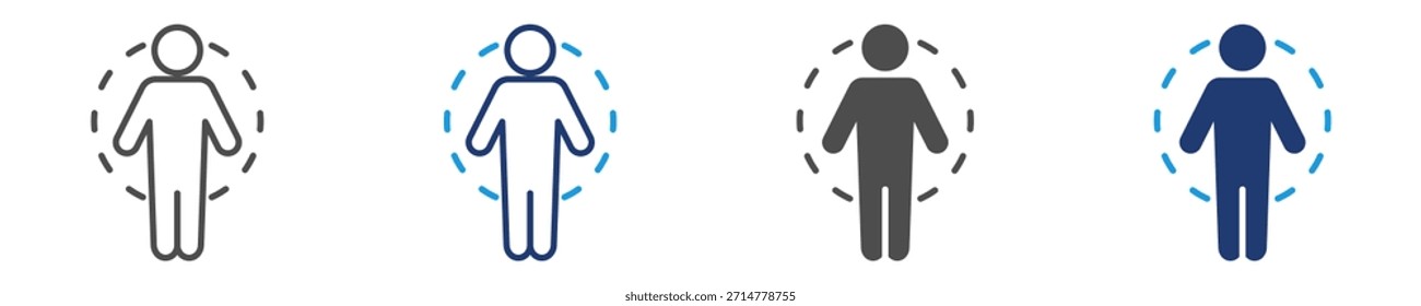 Conjunto de iconos de cuerpo Estilo múltiple