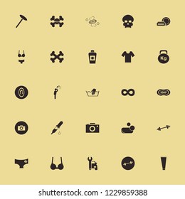 body icon. body vector icons set man has shower, female mirror, brassiere and soap