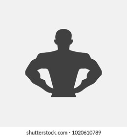 body icon vector. muscle icon vector.