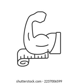 Body index line universal icon ui ux element sign.