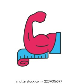 Body Index zwei Farbe universelle Symbol ui ux Element Zeichen.