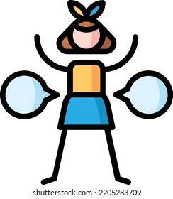 body isolated design element stock illustration. Vector on a white background