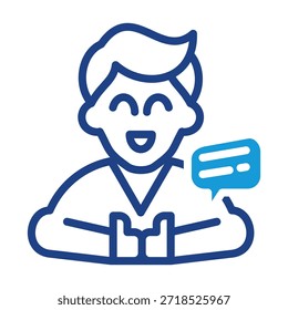 Elemento de icono de lenguaje corporal para diseño