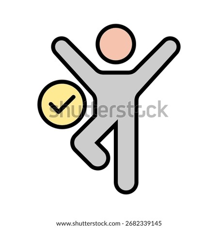 Body lineal color icon vector collection