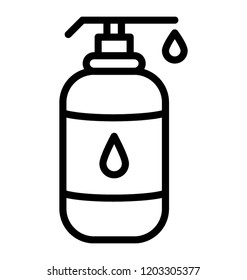 A body lotion bottle for cleansing 