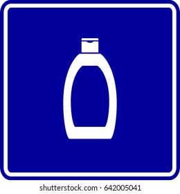 signo del frasco de loción corporal