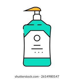 body lotion hygiene line icon vector. body lotion hygiene sign. isolated symbol illustration