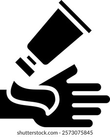 Body Lotion Icon Glyph Vector Illustration
