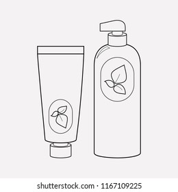 Body lotion icon line element. Vector illustration of body lotion icon line isolated on clean background for your web mobile app logo design.