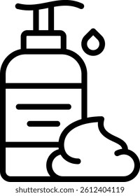 Body Lotion Icon Outline Vector Illustration