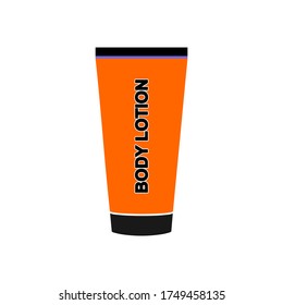 Körperlotion, Vektorsymbol-Design einzeln auf Weiß