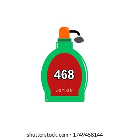 Körperlotion, Vektorsymbol-Design einzeln auf Weiß