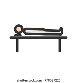 Body Lying on Table