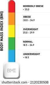 Body Mass Index (BMI) Chart Vertical table classification based on bmi values