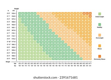 Body Mass Index (BMI) Concept Design. Vector Illustration.	